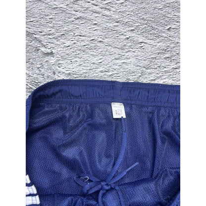 Adidas track suit vintage navy blue nylon track pants drill