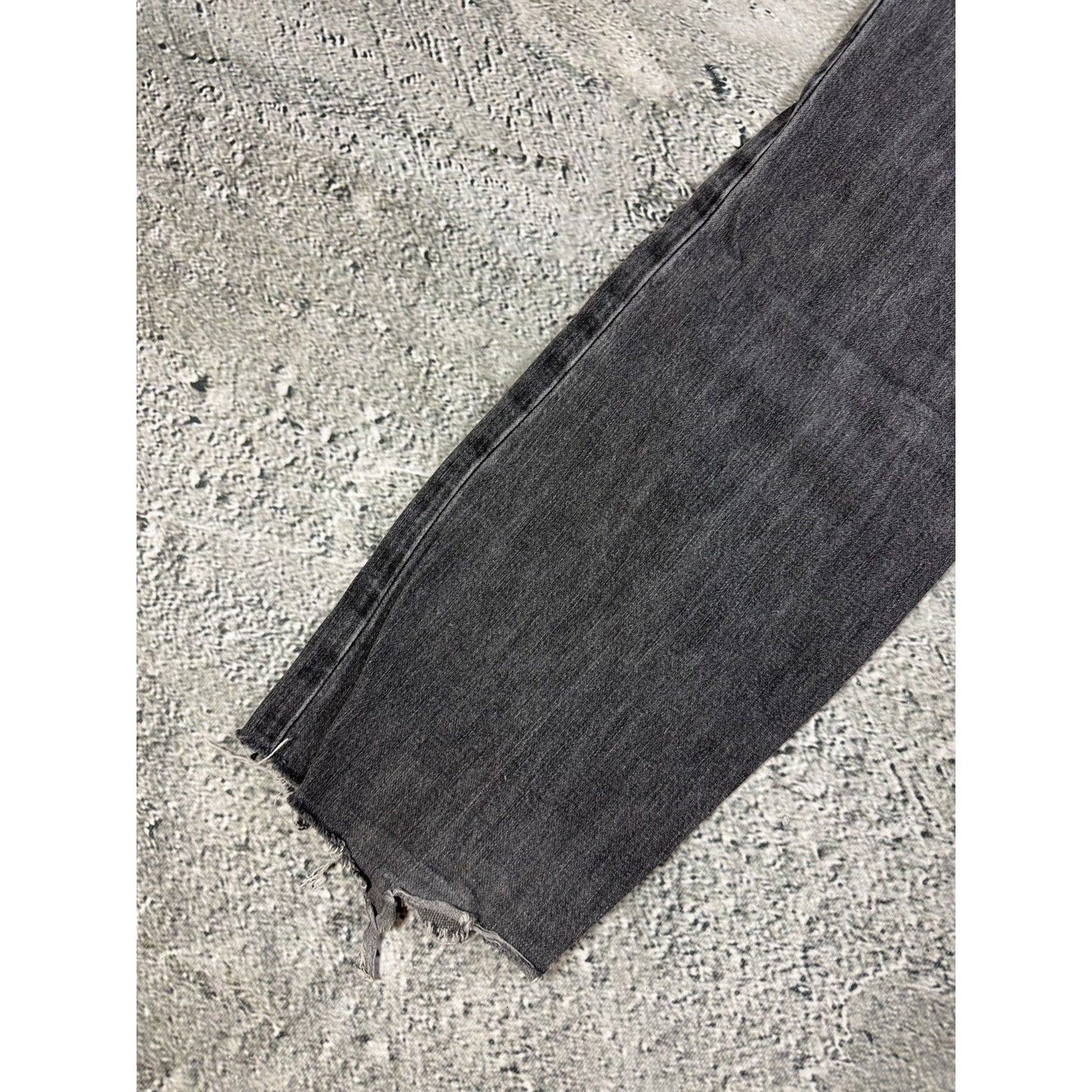 True Religion jeans grey black thick stitching Billy bootcut