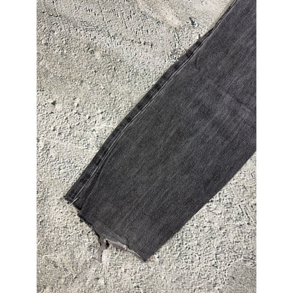 True Religion jeans grey black thick stitching Billy bootcut