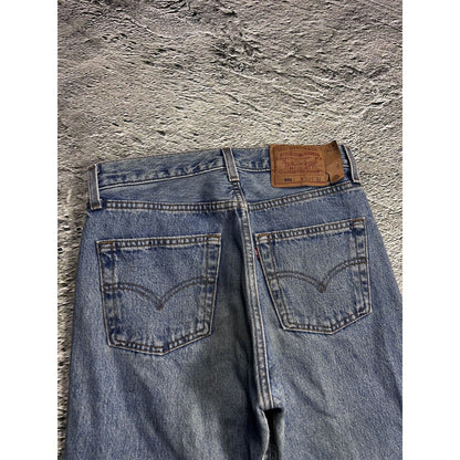 Levi’s 501 jeans made in USA vintage 90s baby blue denim