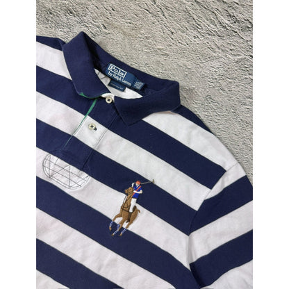 Chief Keef Polo Ralph Lauren T-shirt vintage blue striped