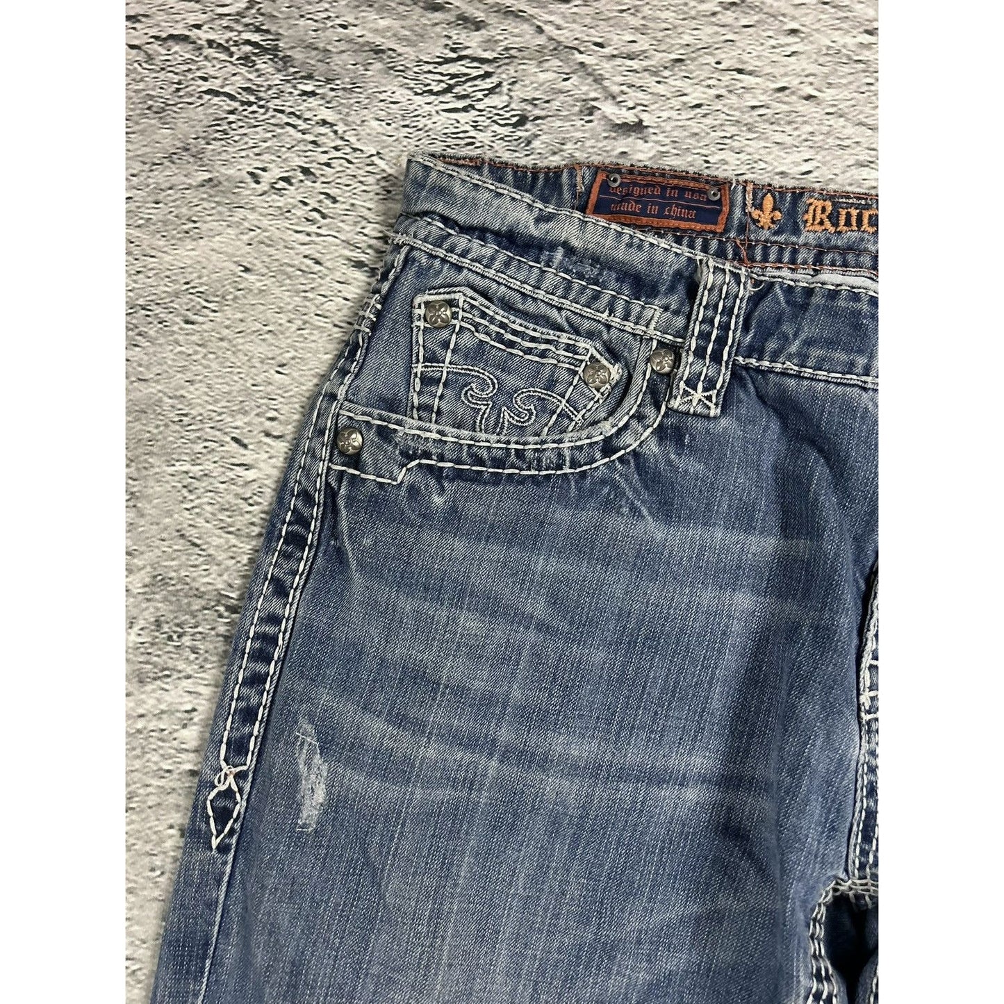 Rock Revival washed jeans Y2K relaxed Tallon