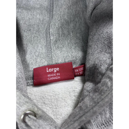 Supreme hoodie grey micrologo FW19