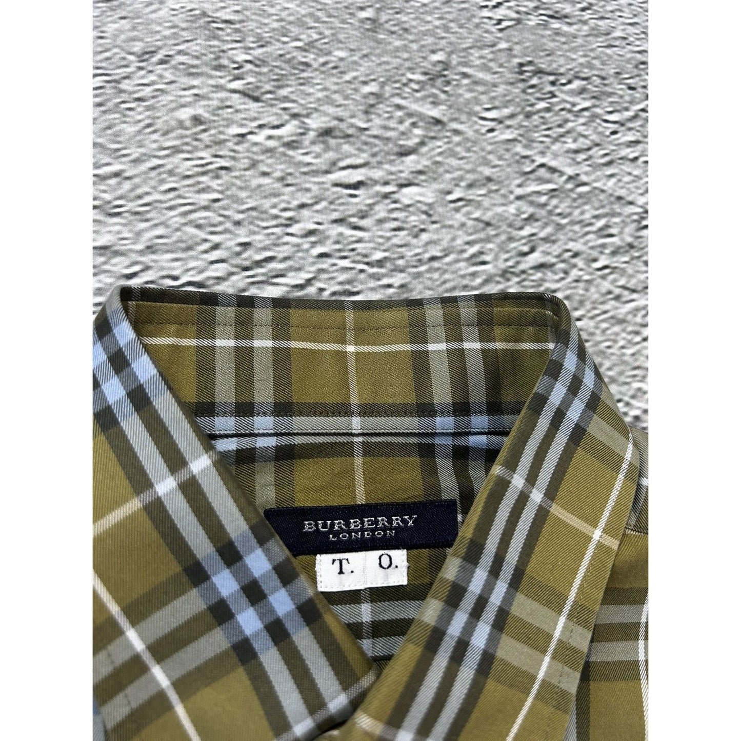 Burberry vintage shirt nova check green full print