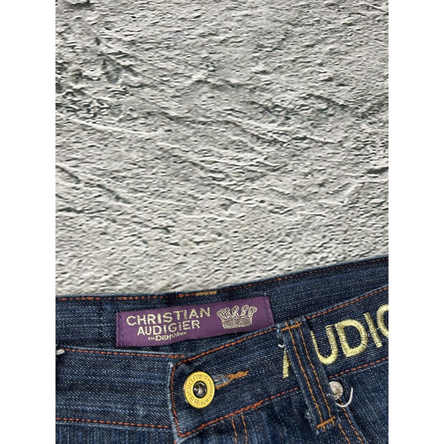 Ed Hardy Christian Audigier vintage jorts shorts denim jeans