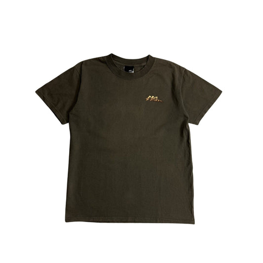 No Fear t-shirt vintage Y2K brown big logo