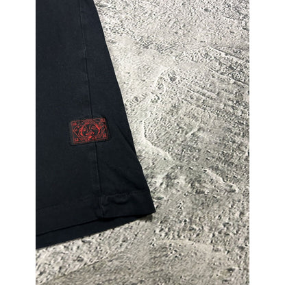 Evisu t-shirt vintage big logo seagull EU ED black pink