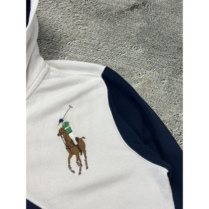 Chief Keef Polo Ralph Lauren zip hoodie big pony white
