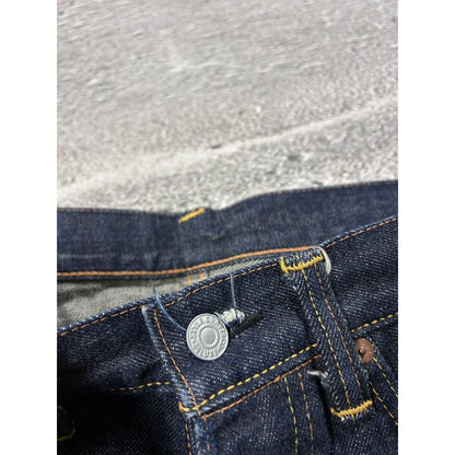 Evisu jeans vintage dark navy selvedge denim white seagull