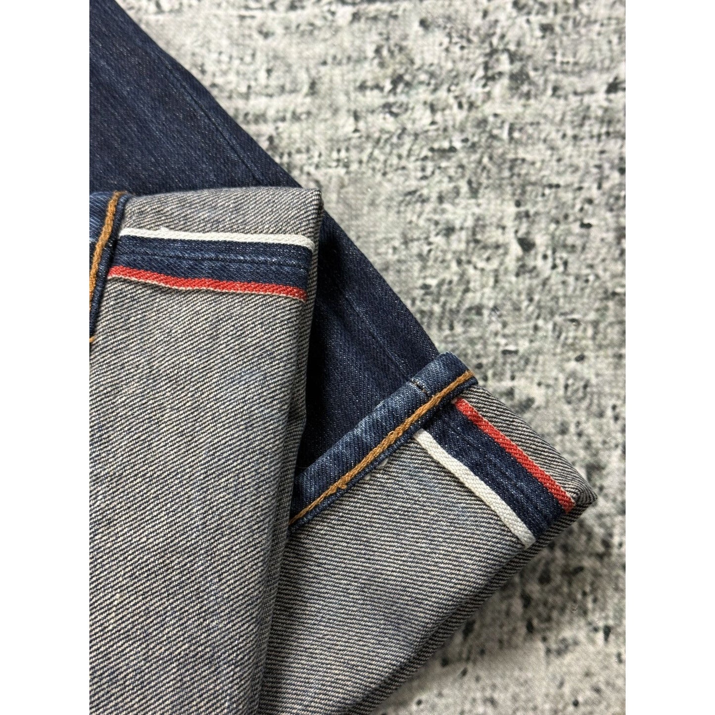 Evisu jeans daicock big logo black selvedge denim