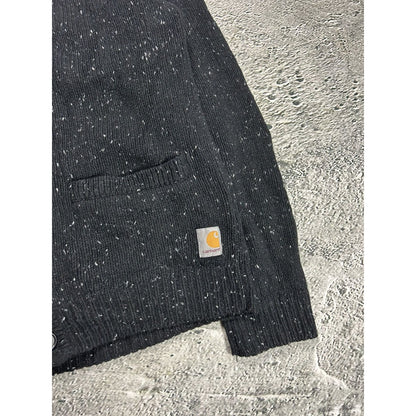 Carhartt anglistic v-neck cardigan lambswool knit sweater