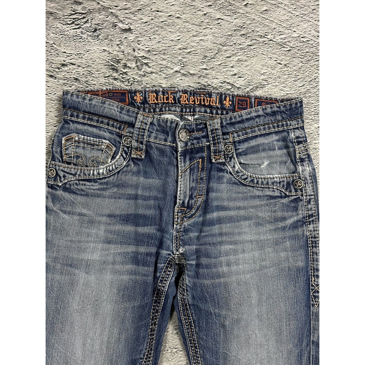 Rock Revival vintage blue jeans Y2K flared