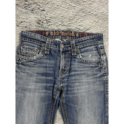 Rock Revival vintage blue jeans Y2K flared