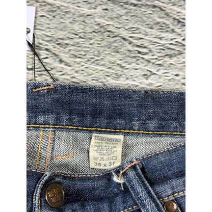 Evisu Yamane jeans vintage design selvedge embroidery cat