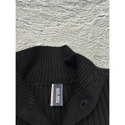 Jean Paul Gaultier Jeans Sweater halfzip turtleneck black