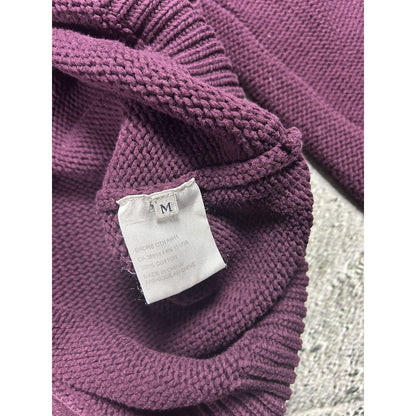 Acne Studios sweater shore ctn aw11 purple zip knit