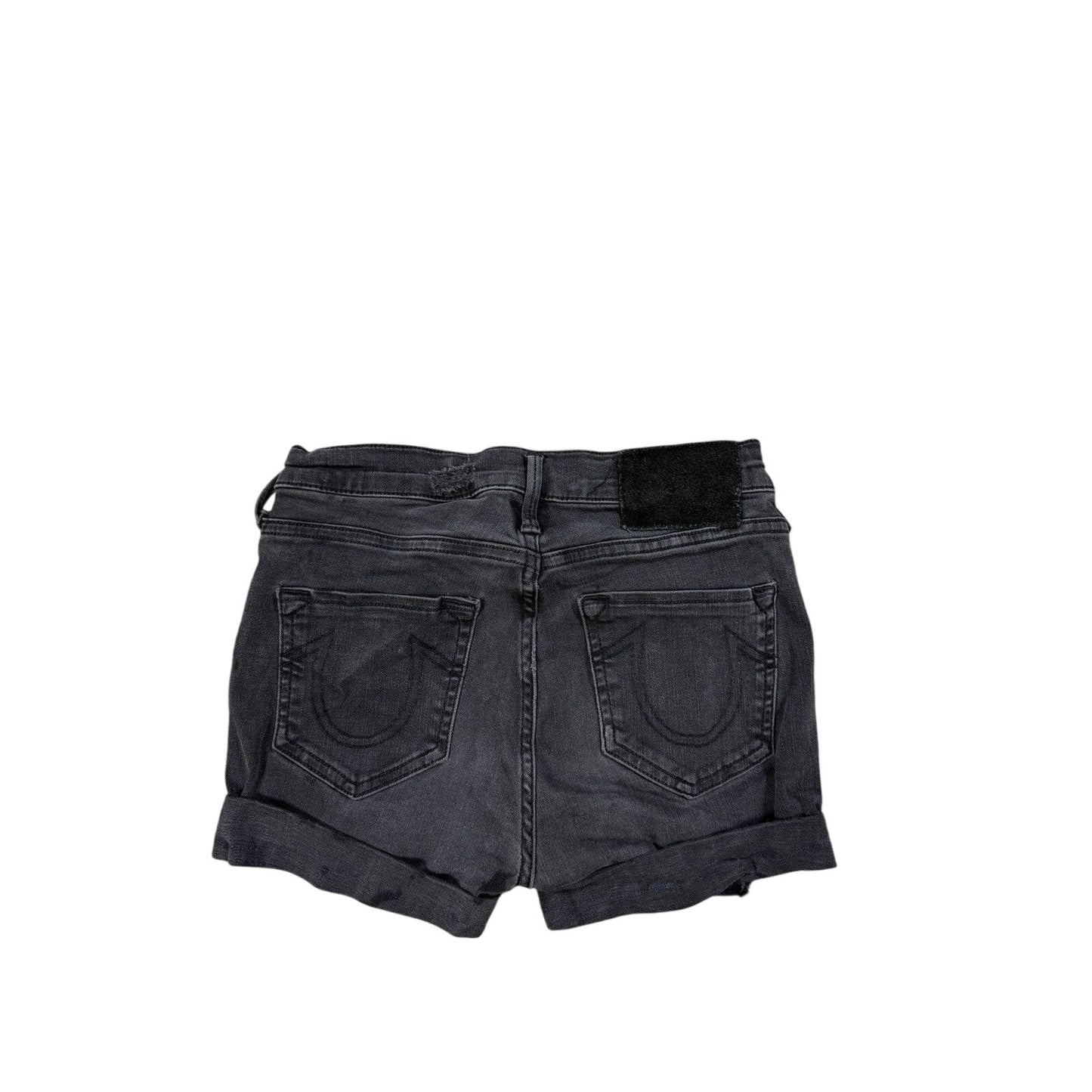 True Religion vintage black denim shorts mini