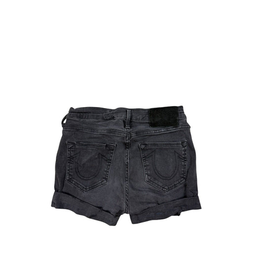 True Religion vintage black denim shorts mini