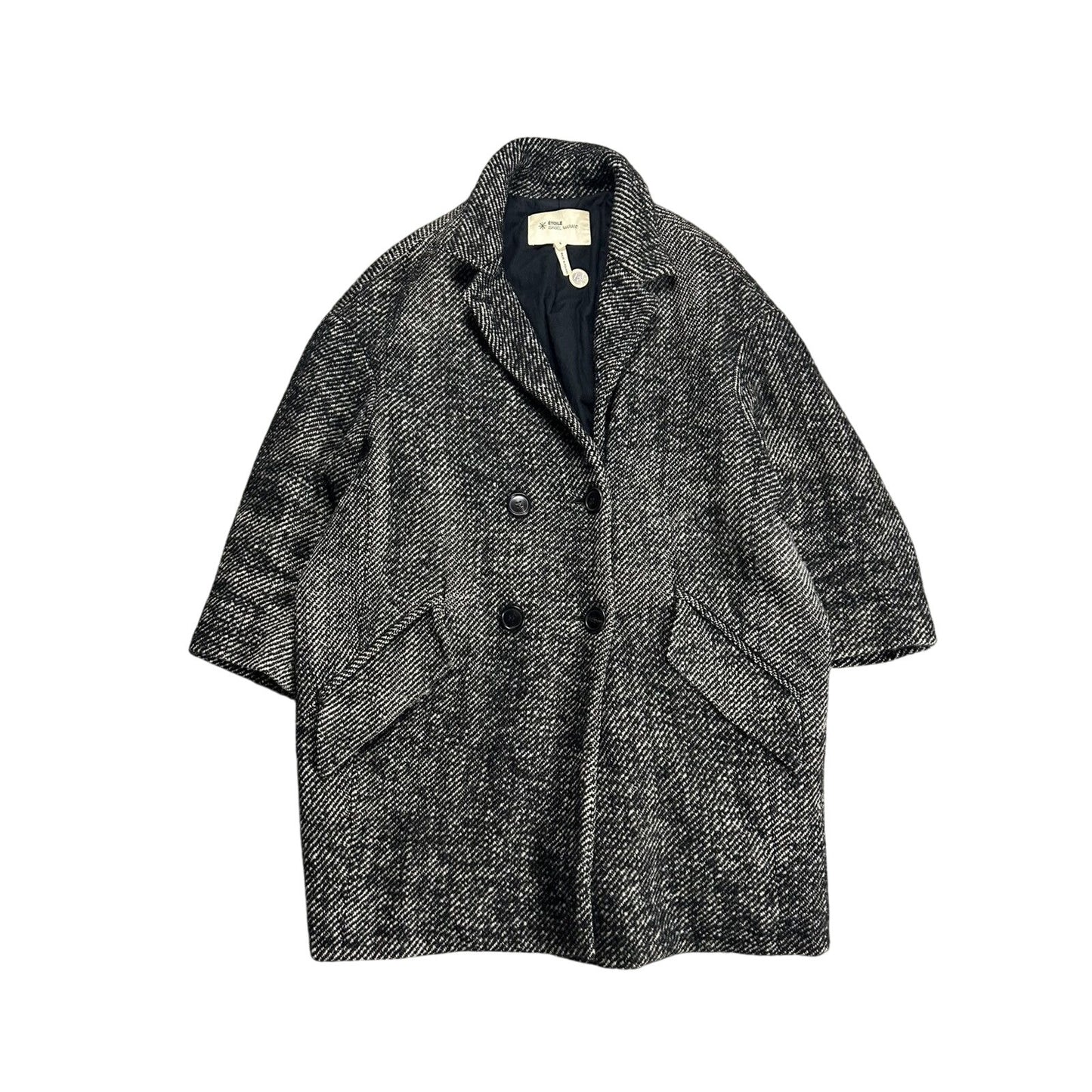 Isabel Marant Etoile wool coat tweed oversized
