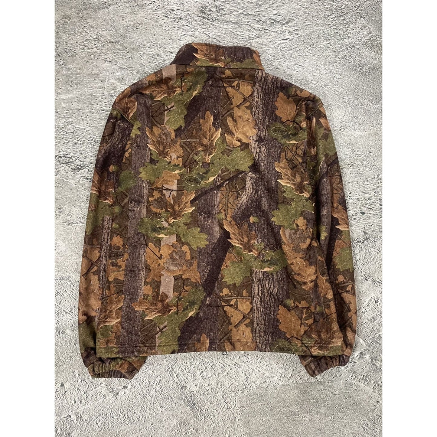 Realtree Camouflage fleece full zip vintage