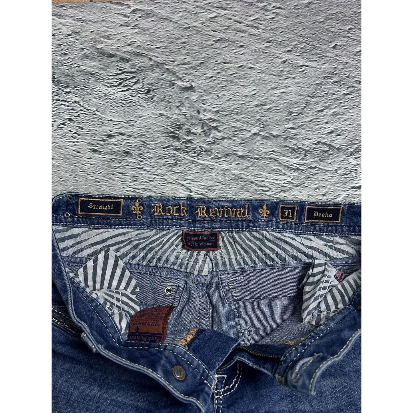 Rock Revival vintage blue jeans Y2K flared