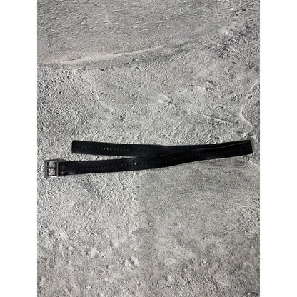 Diesel leather belt big buckle Y2K black basic gold silver