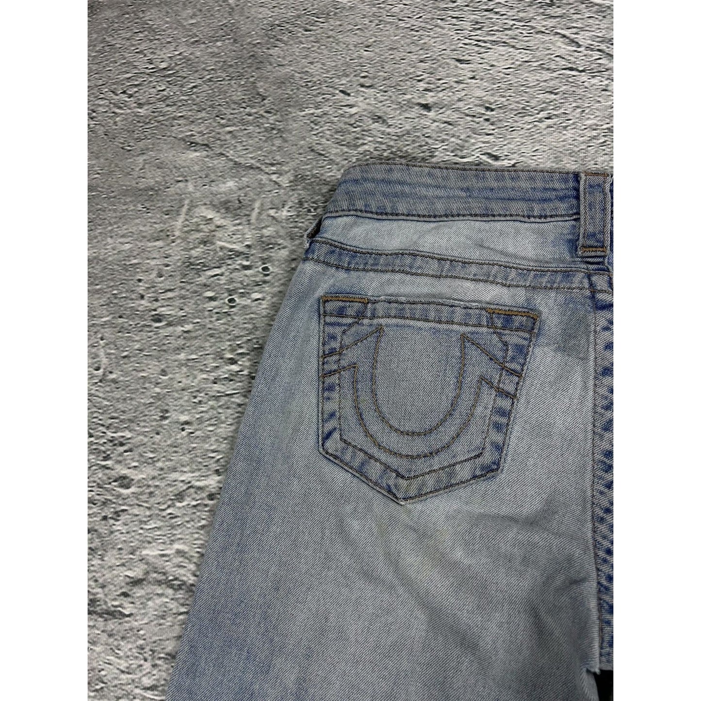 True Religion jeans vintage bootcut denim pants baby blue