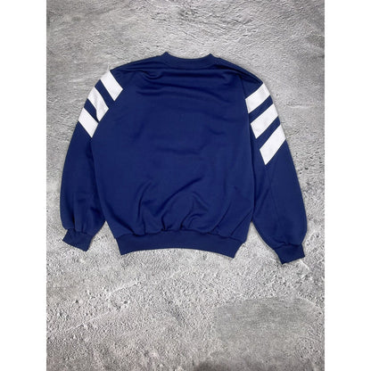 Adidas vintage sweatshirt big logo crewneck navy Red Y2K