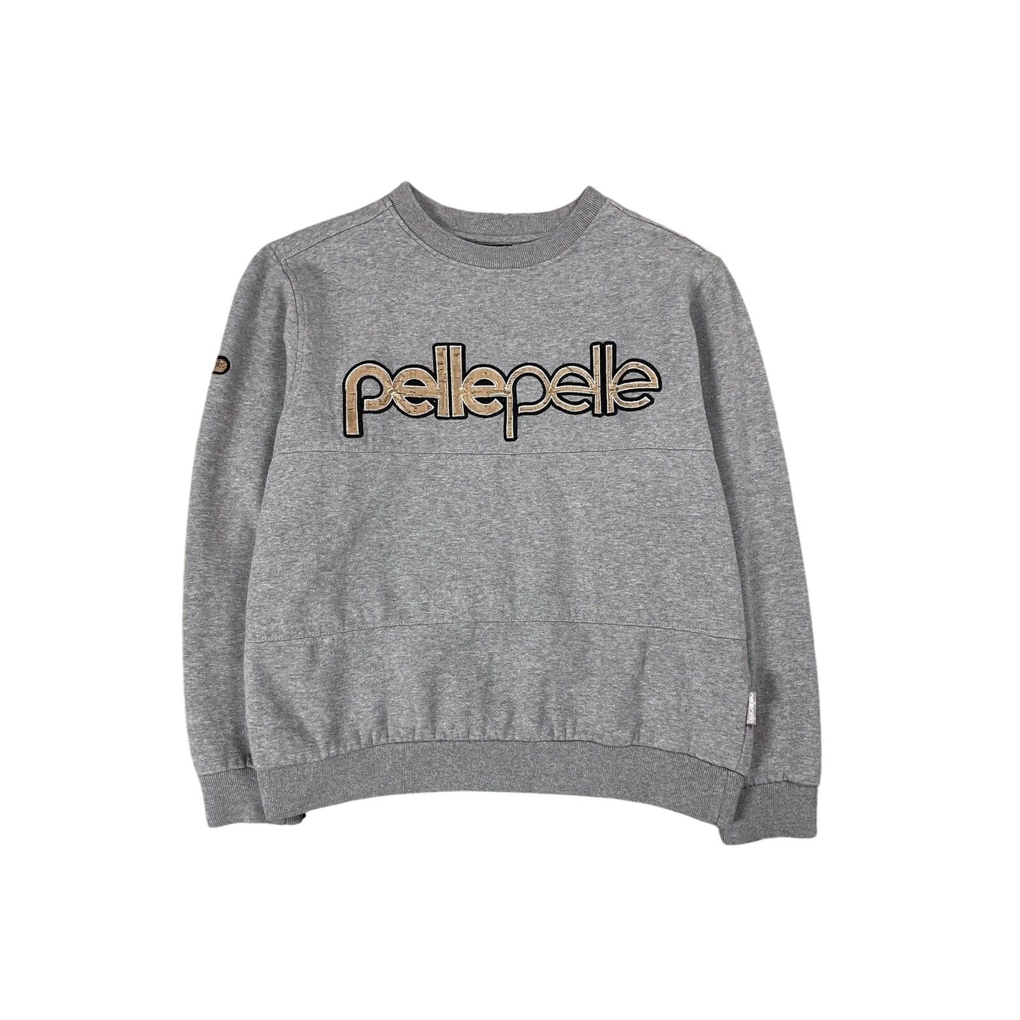 Pelle Pelle sweatshirt big logo 90s beige grey crewneck