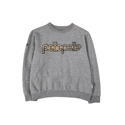Pelle Pelle sweatshirt big logo 90s beige grey crewneck