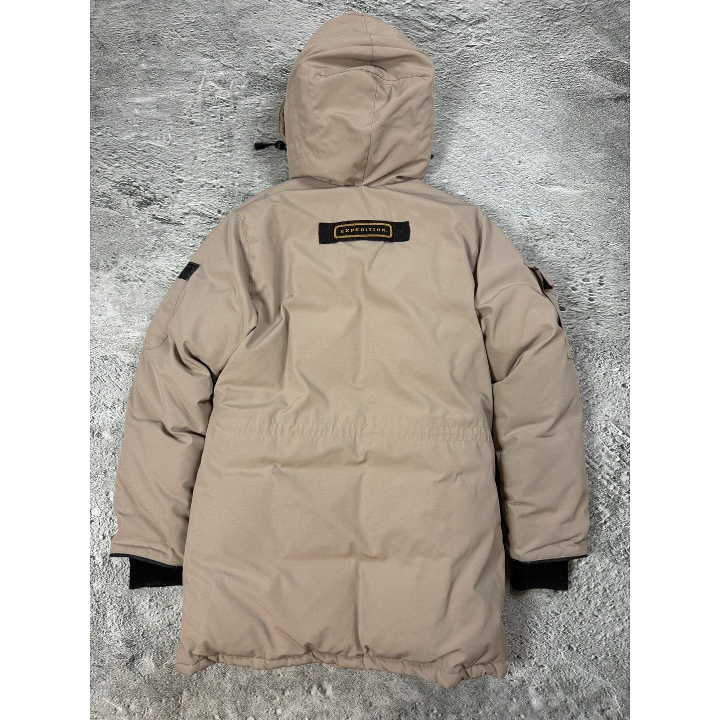 Canada Goose expedition jacket beige puffer no fur
