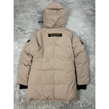 Canada Goose expedition jacket beige puffer no fur