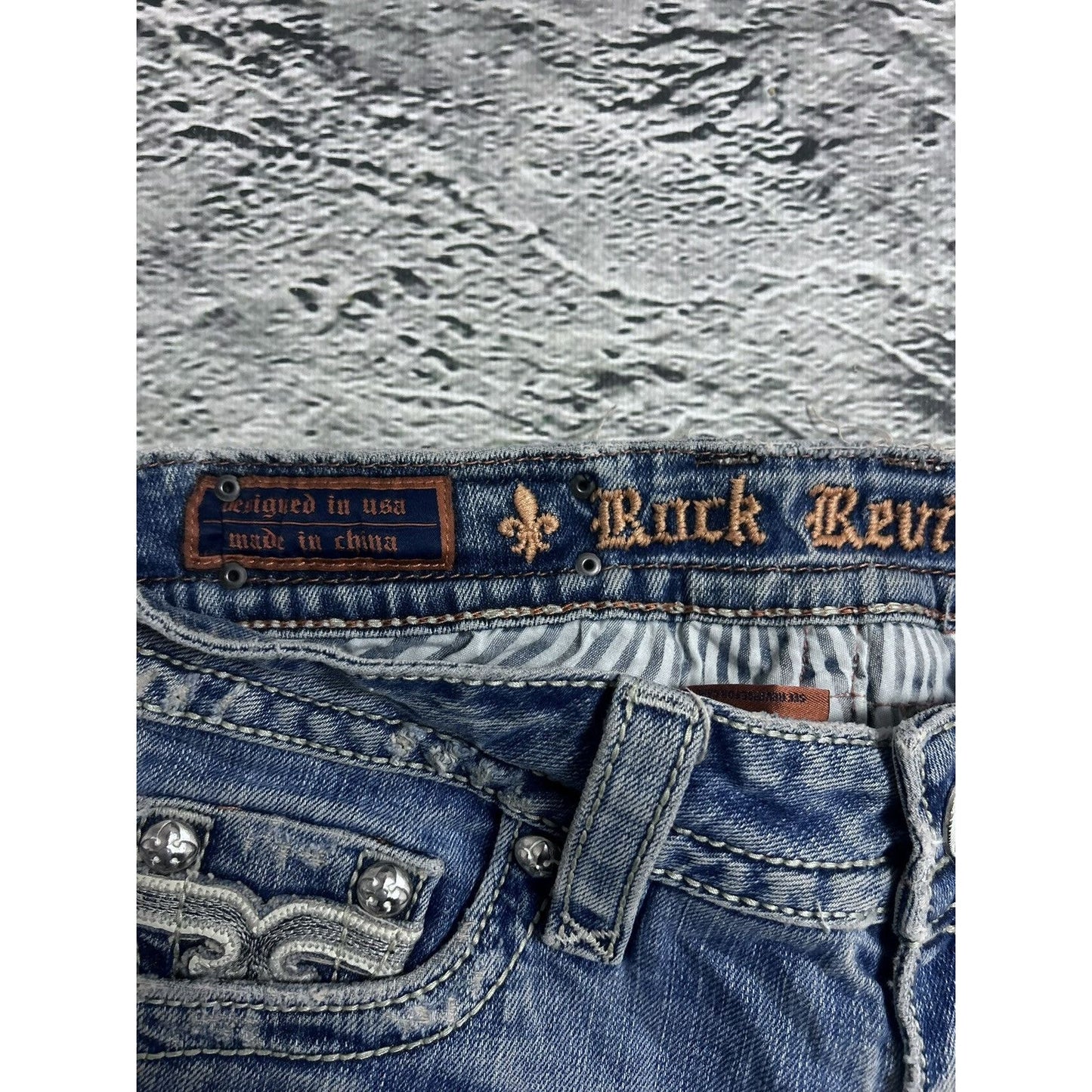 Rock Revival vintage blue jeans Y2K flared