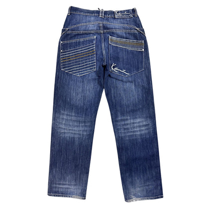 Karl Kani jeans vintage blue baggy Y2K