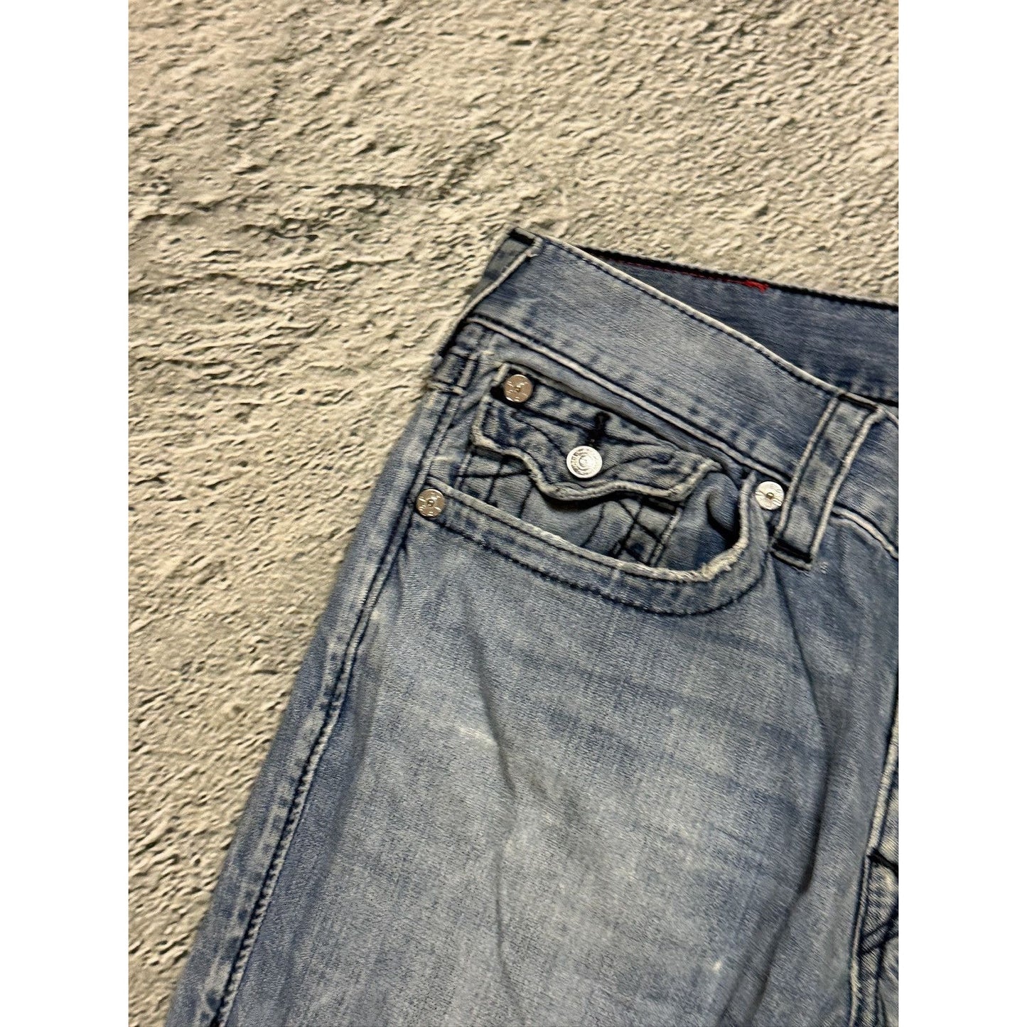 True Religion jeans vintage washed blue denim pants bootcut