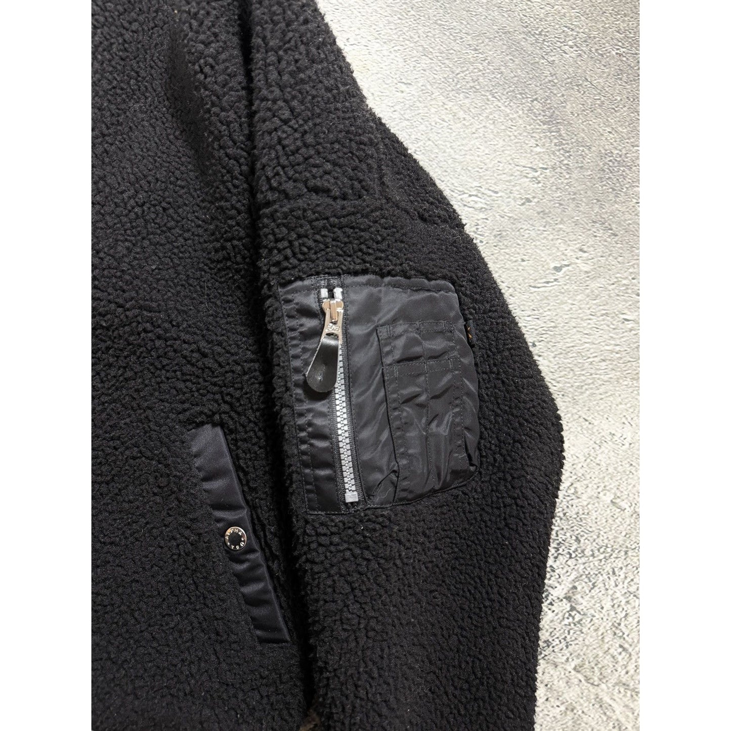 Alpha Industries sherpa bomber jacket