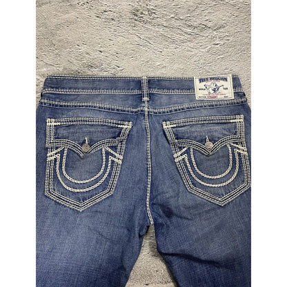 True Religion jeans vintage Straight denim Mega T stitching