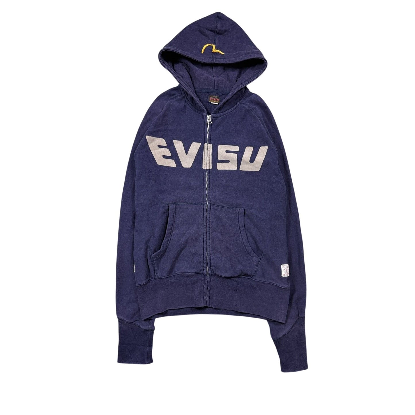 Evisu zip hoodie daicock big logo navy logo hoodie
