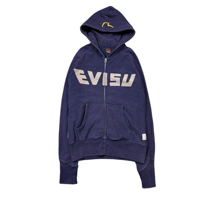 Evisu zip hoodie daicock big logo navy logo hoodie