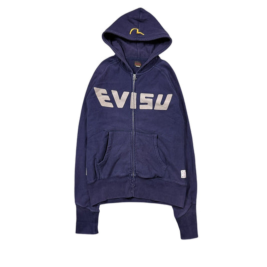 Evisu zip hoodie daicock big logo navy logo hoodie