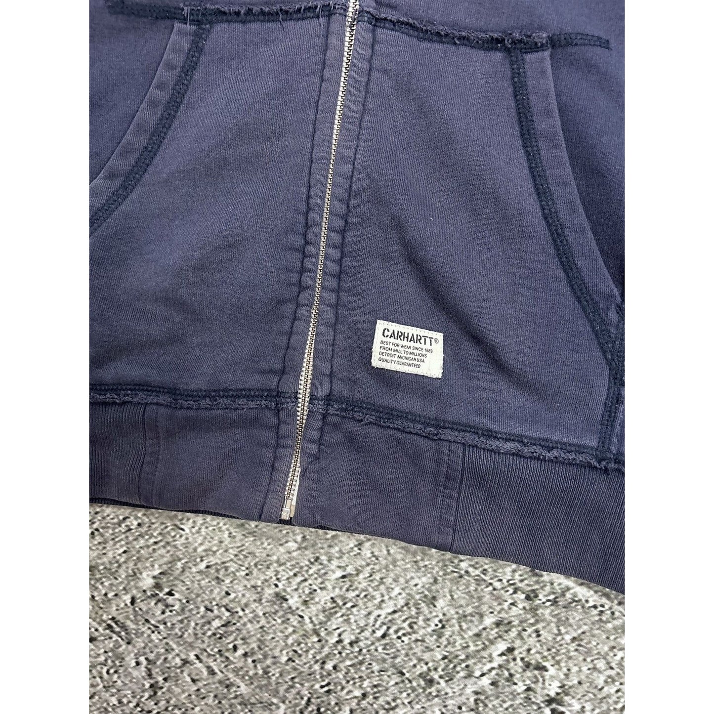 Carhartt vintage zip hoodie navy