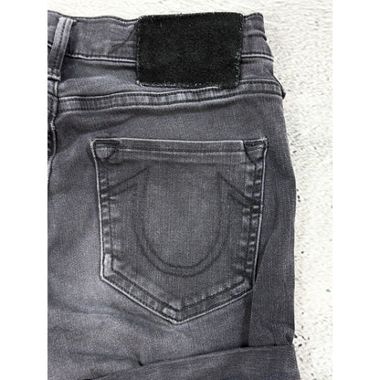 True Religion vintage black denim shorts mini