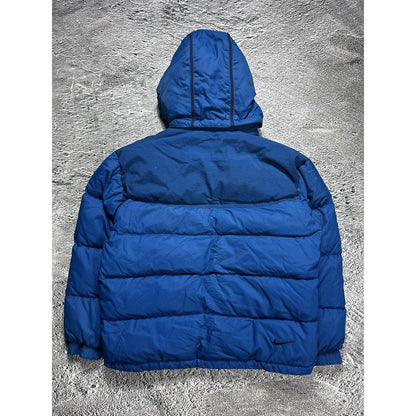 Nike puffer jacket blue vintage 90s down