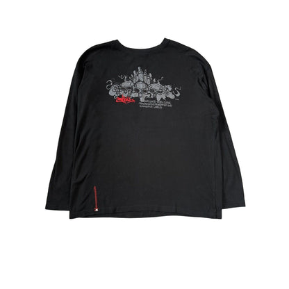 Tribal Y2K longsleeve black big logo USA streetwear crewneck