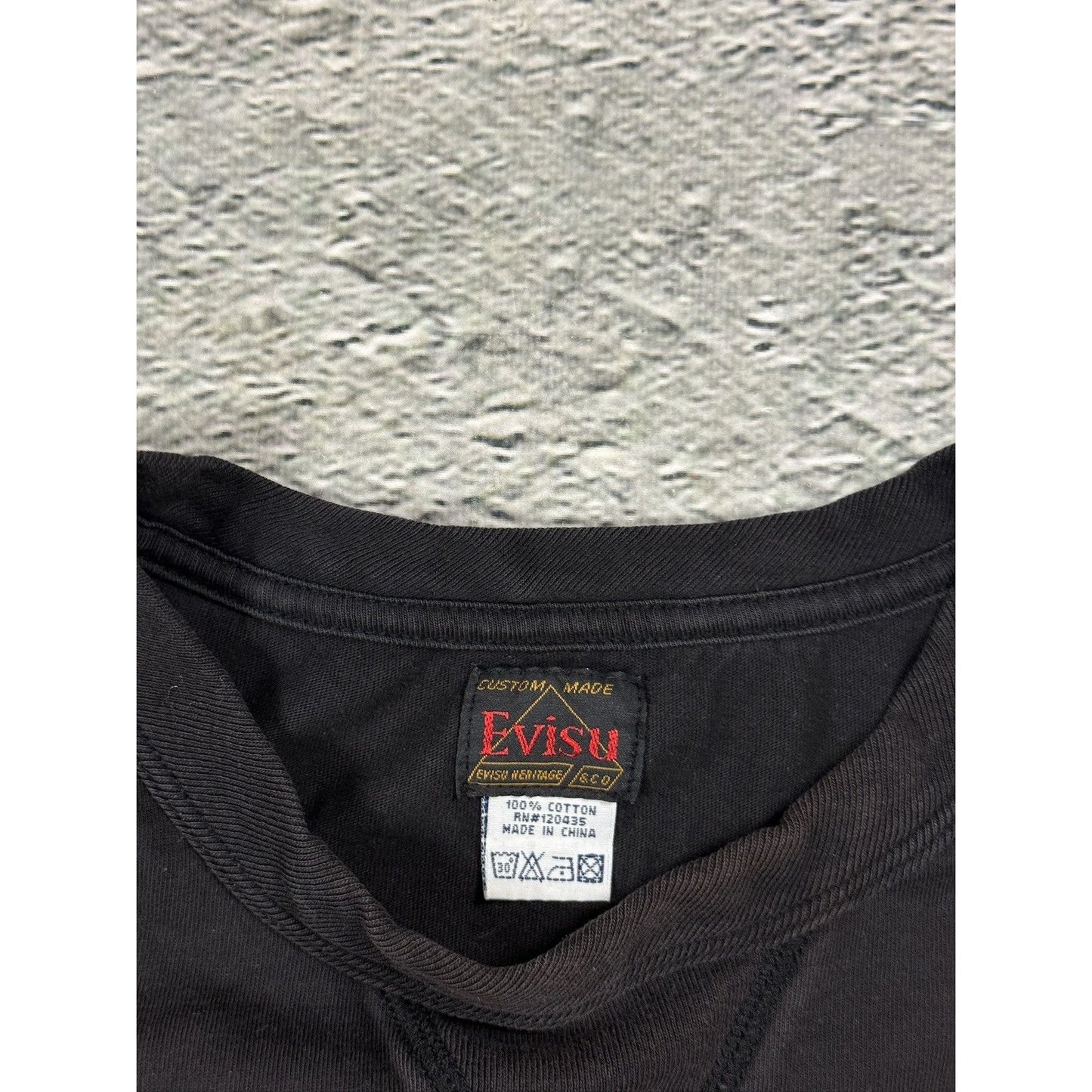 Evisu t-shirt vintage big Golden logo seagull Dragon