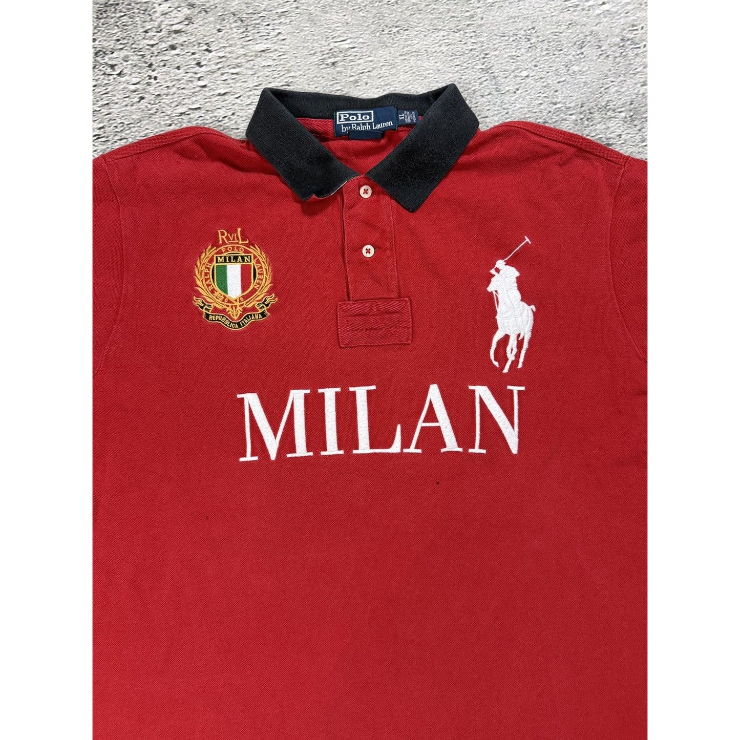 Chief Keef Polo Ralph Lauren Milan Red polo T-shirt
