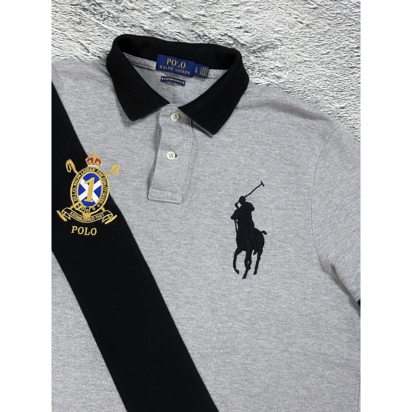 Chief Keef Polo Ralph Lauren Gray Black big pony