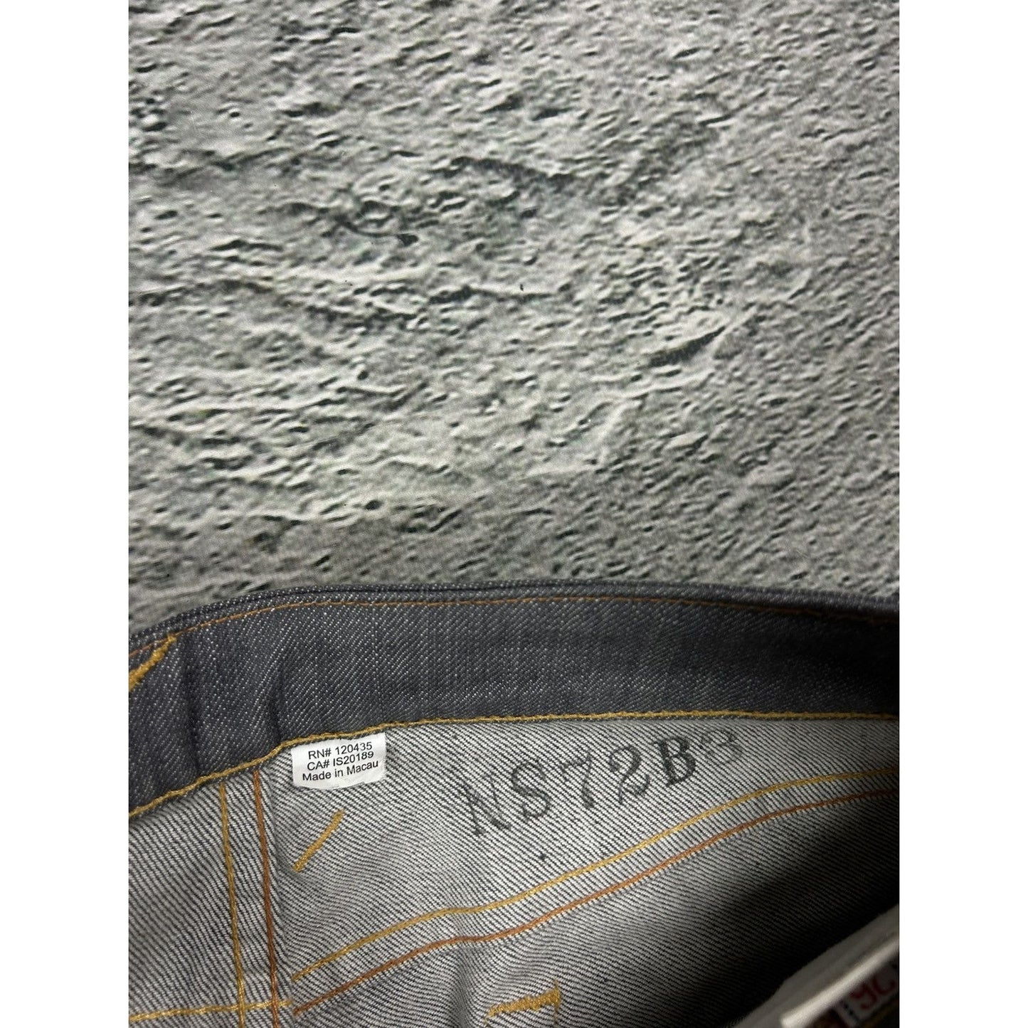 Evisu vintage daicock skull logo grey jeans black
