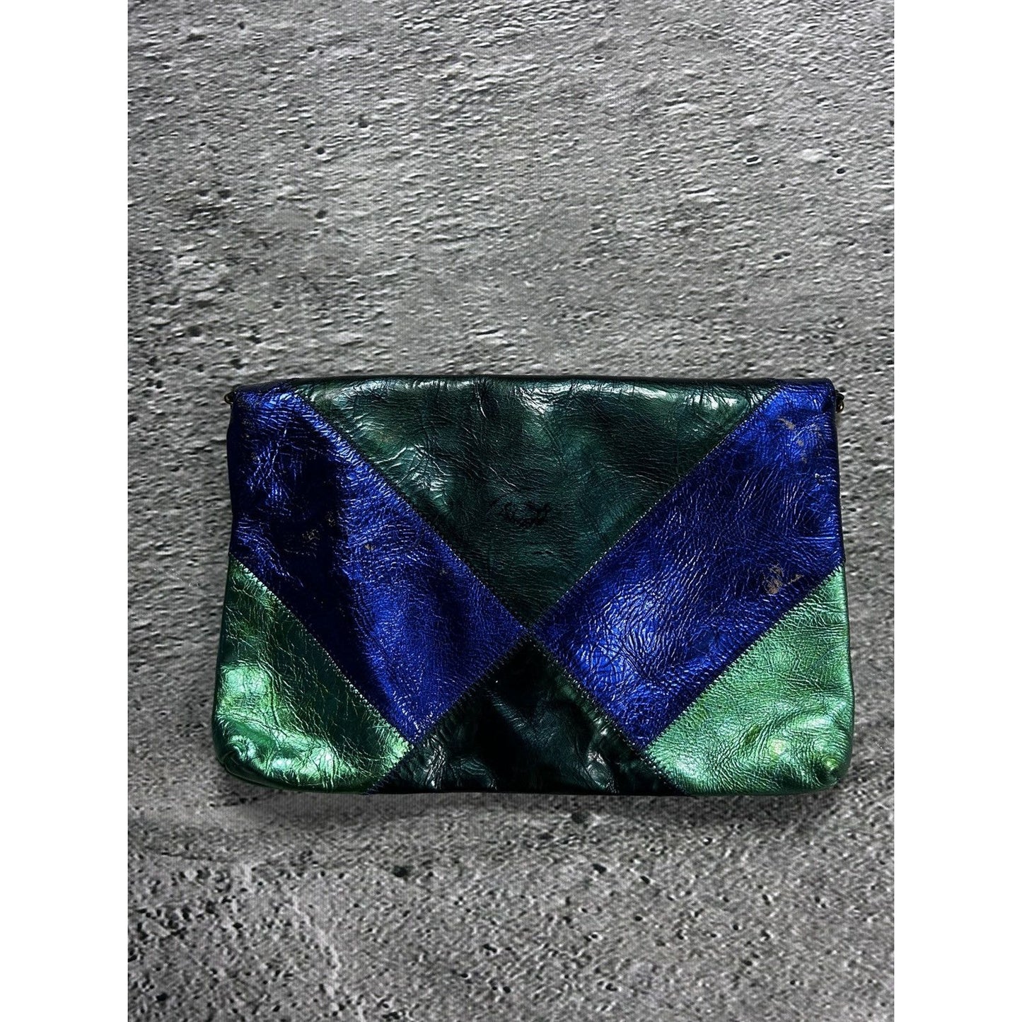 Matthew Williamson HM crossbody Bag Y2K green blue