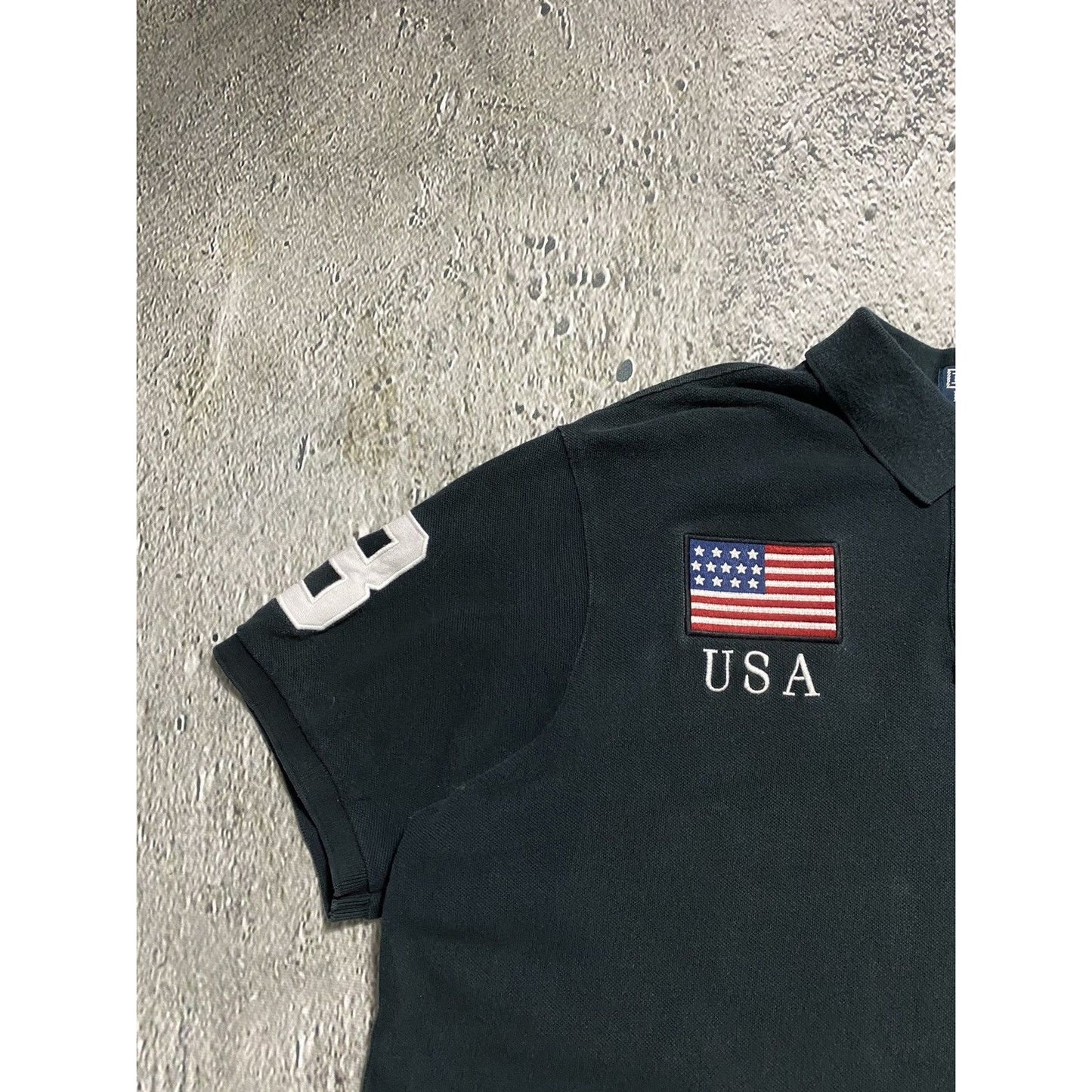 Chief Keef Polo Ralph Lauren USA polo T-shirt black big pony